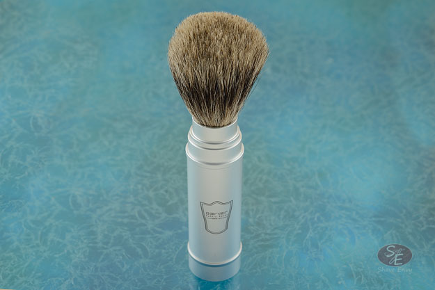 Pure Badger Travel Shave Brush - Brushed Aluminum Handle (TRAVPB)