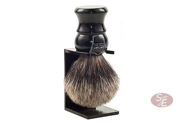 Pure Badger Shave Brush - Ebony Resin Handle (EHPB)