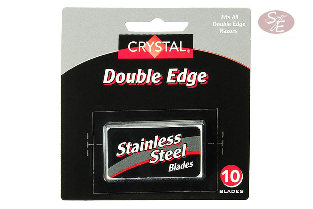 Crystal Stainless Steel Razor Blades - 10 Pack