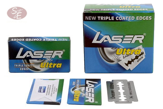 Laser Ultra Double Edge Safety Razor Blades - 50 Pack