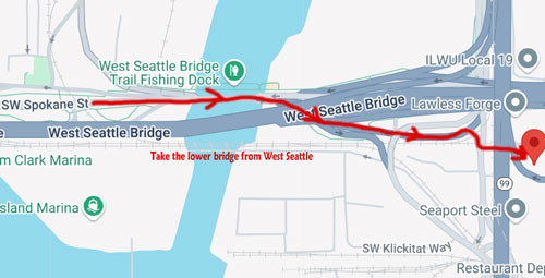 map from West Seattle