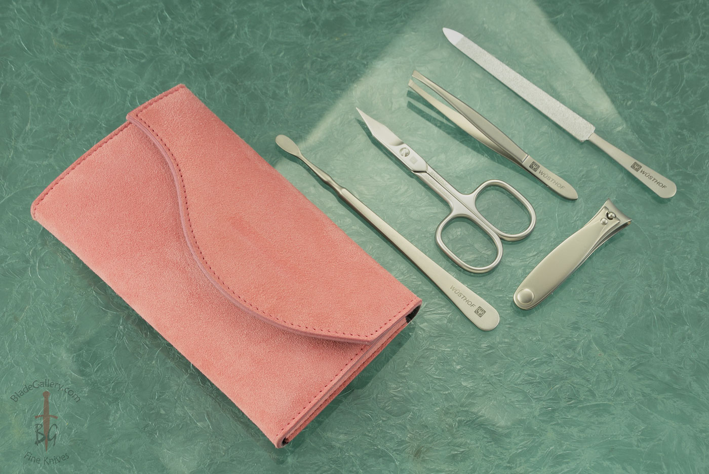 Manicure Set - 6 Pcs, Stainless Steel with Leather Case (9135)