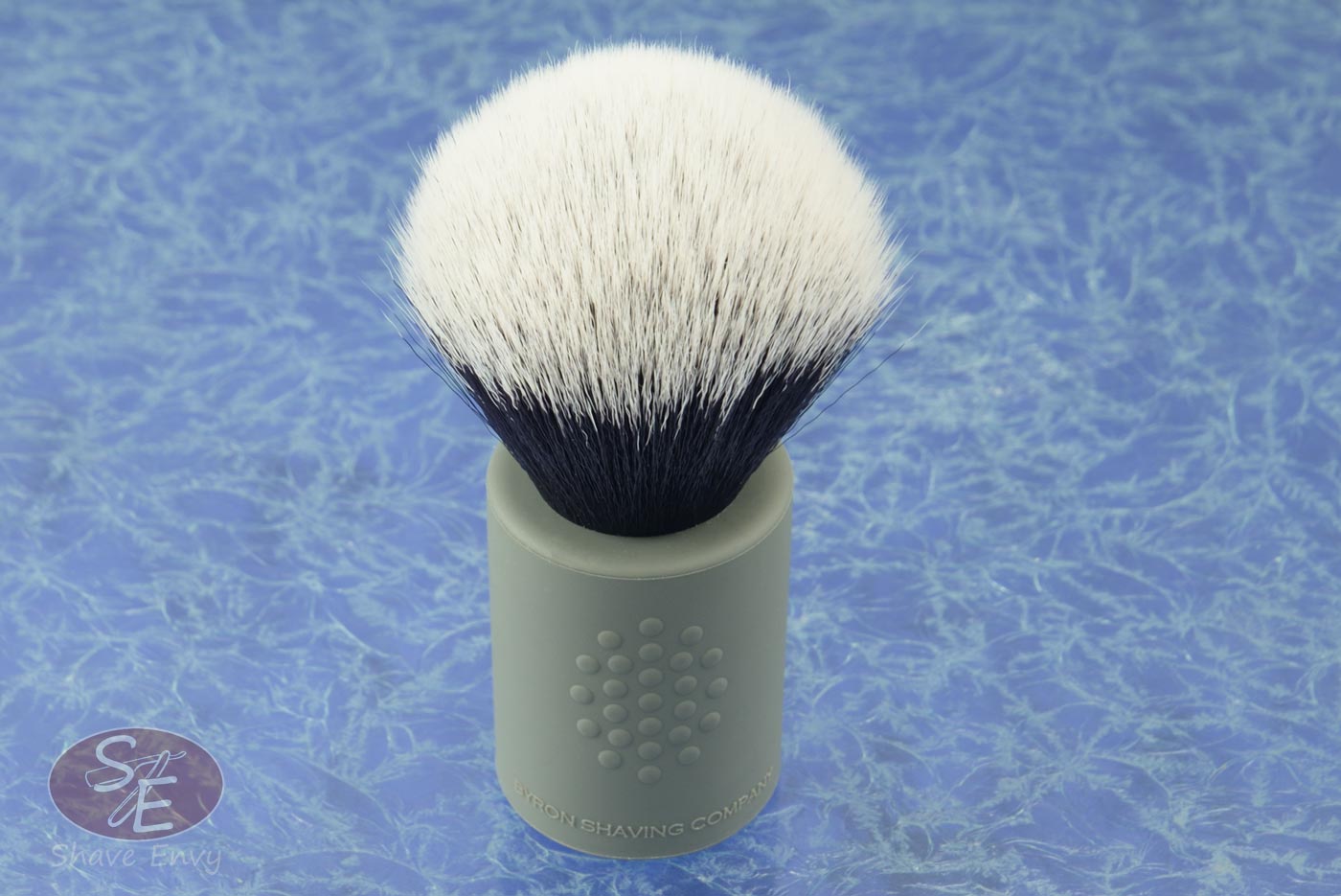 Shaving Brush with Grey Silicon Rubber, Synthetic Bristles