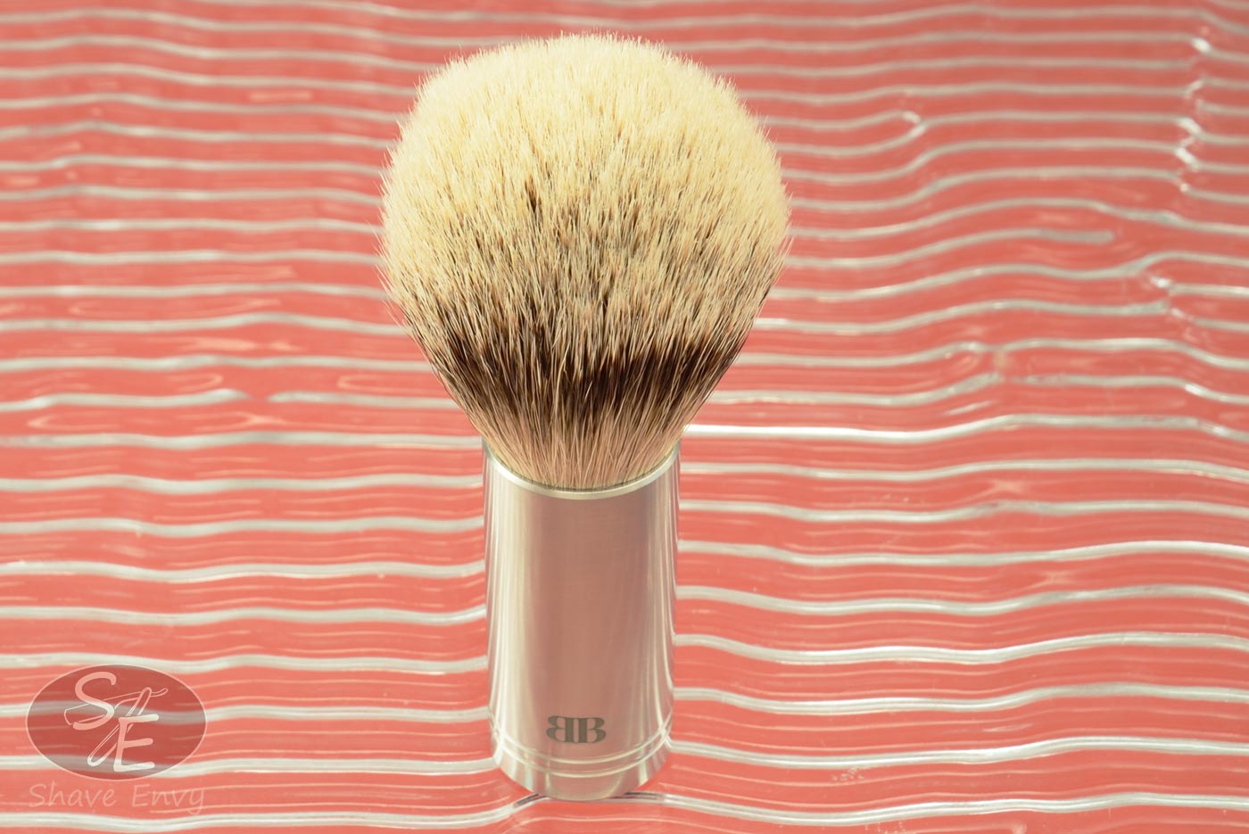 Silvertip Shaving Brush with Brushed Stainless Steel