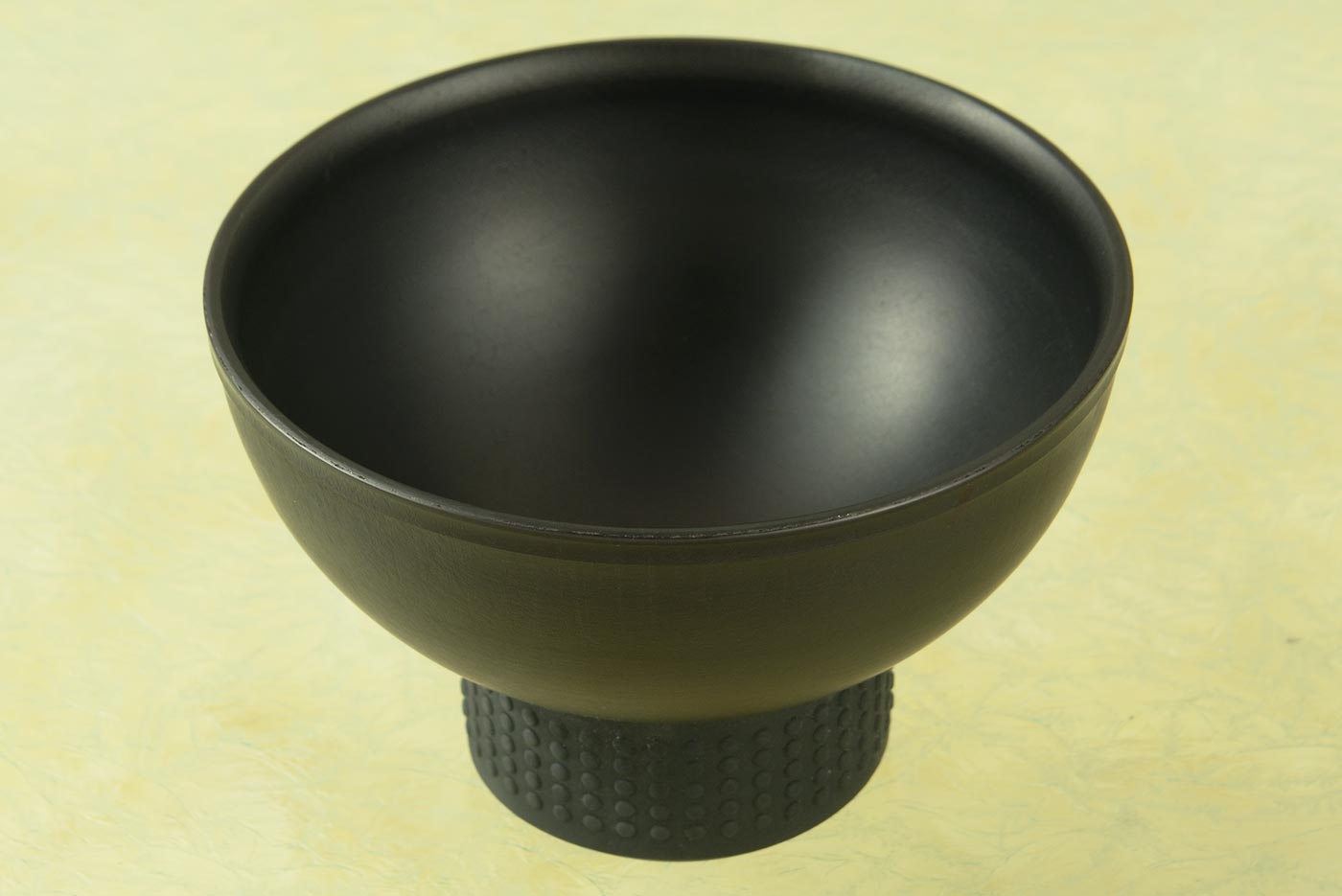 Shave Bowl -- Anodized Aluminum with Rubber Base