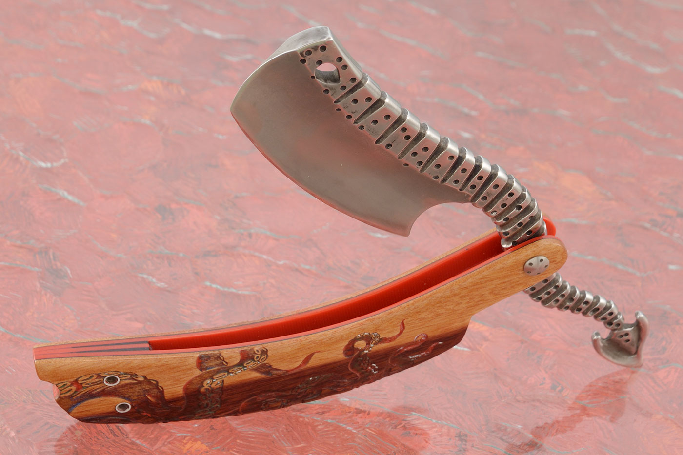 Kraken Straight Razor with Mopane