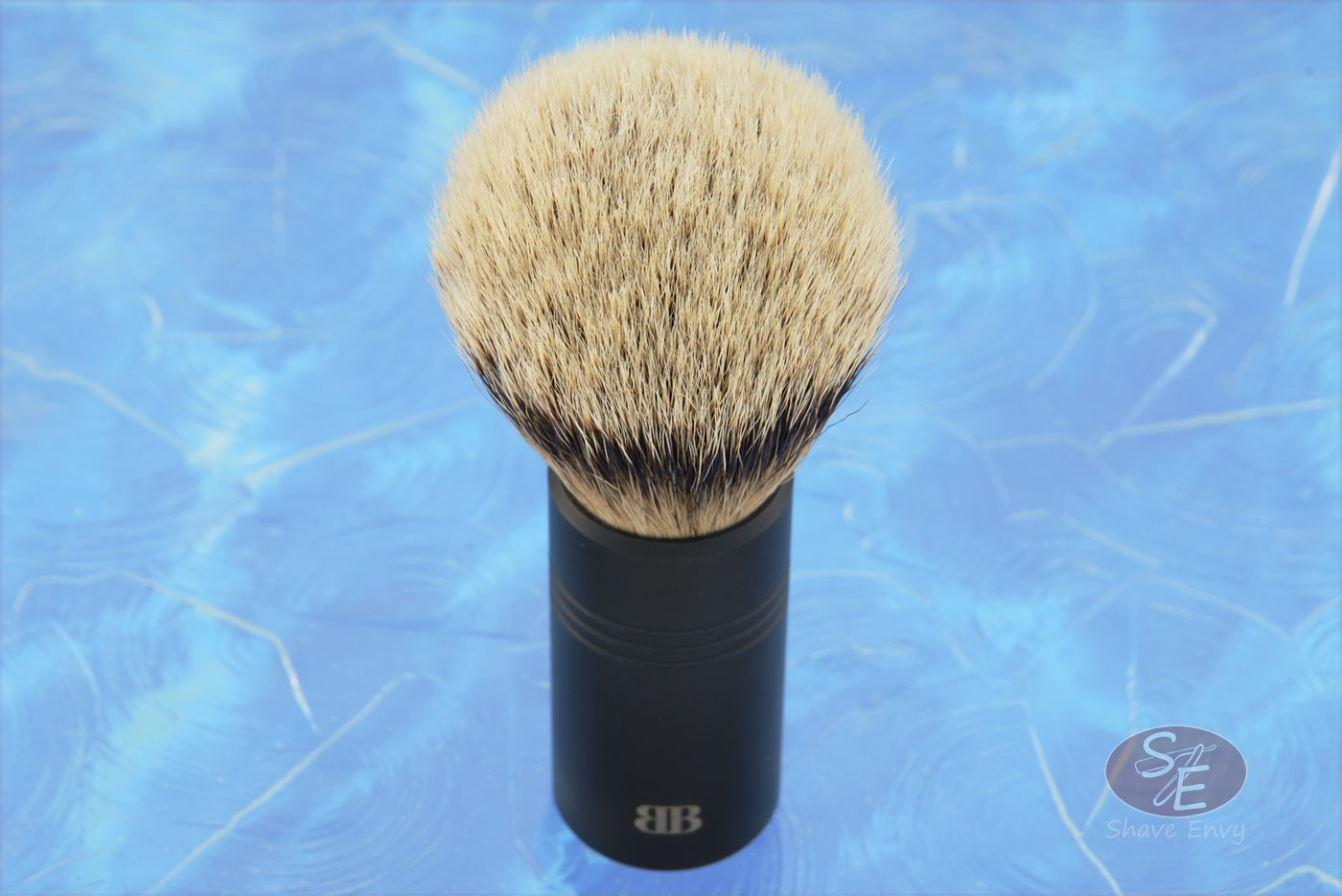 Silvertip Badger Bristle Shaving Brush with Aluminum, Black Anodized (22mm Knot)