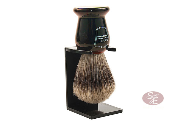 Pure Badger Shave Brush - Faux Tortoise Resin Handle (THPB)