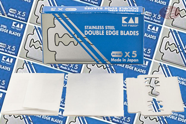 Stainless Steel Double Edge Safety Razor Blades - 180 Pack